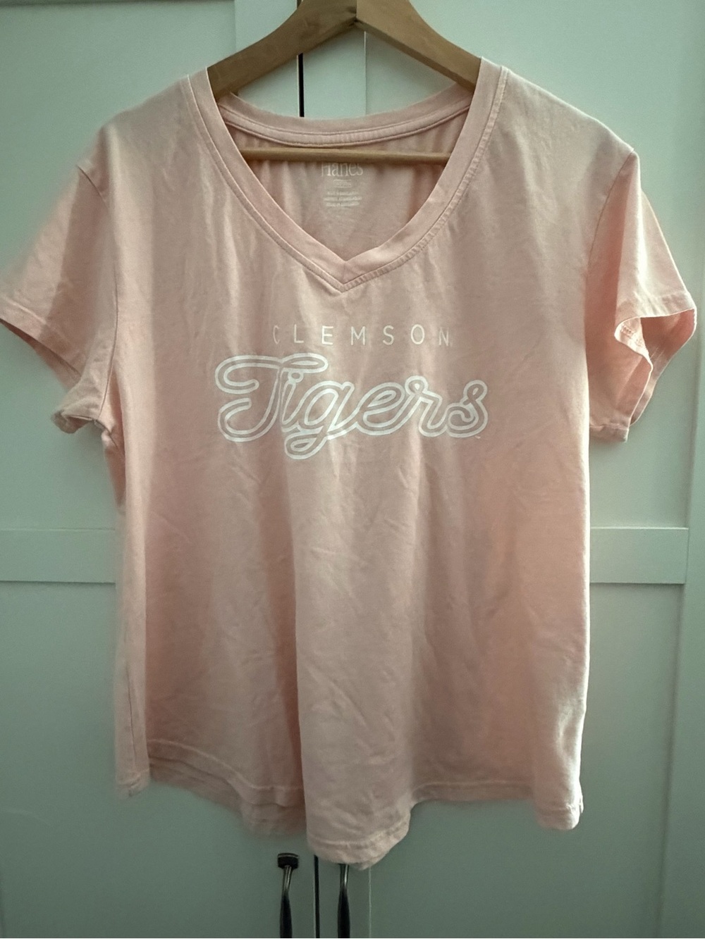 Clemson Tigers V-Neck Soft Tee - Women’s Large